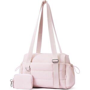 Small Gym Bag for Women 2 Set Mini Gym Duffle Bag with Wet Compartment and Coin